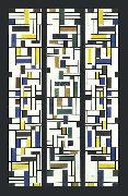 Theo van Doesburg Stained-Glass Composition IV. Germany oil painting artist